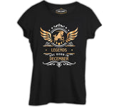 Legends are Born in December - Capricorn Oğlak Burcu Siyah Bayan Tshirt