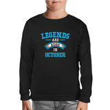 Legends Born in October - Arrow Black Kids Sweatshirt