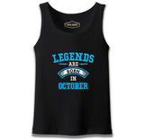 Legends Born in October - Arrow Siyah Erkek Atlet