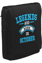 Legends Born in October - Arrow Unisex Siyah Postacı Çanta