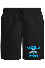 Legends Born in October - Arrow Unisex Siyah Şort