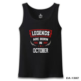 Legends Born in October - Blade Siyah Erkek Atlet