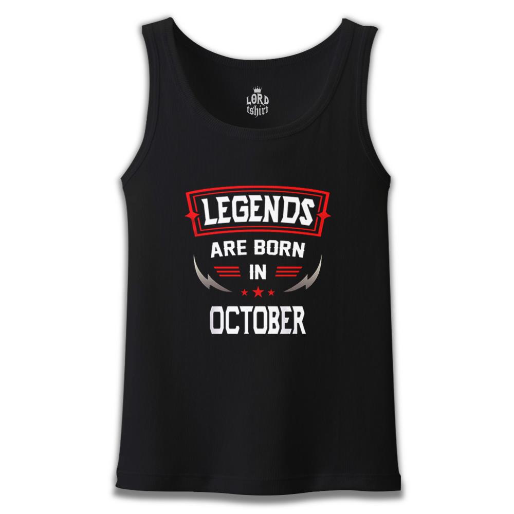 Legends Born in October - Blade Black Men's Athlete