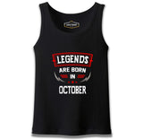 Legends Born in October - Blade Siyah Erkek Atlet