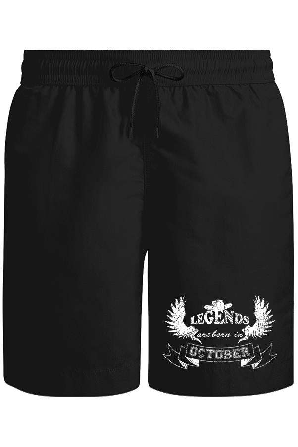 Legends Born in October - Hat Unisex Siyah Şort