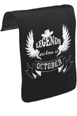 Legends Born in October - Hat Unisex Siyah Tak-Çıkar Postacı Çanta Kapağı CK-1382