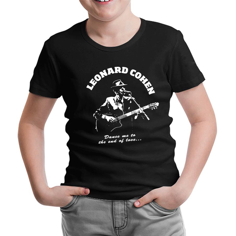 Leonard Cohen - End of.. Siyah Çocuk Tshirt