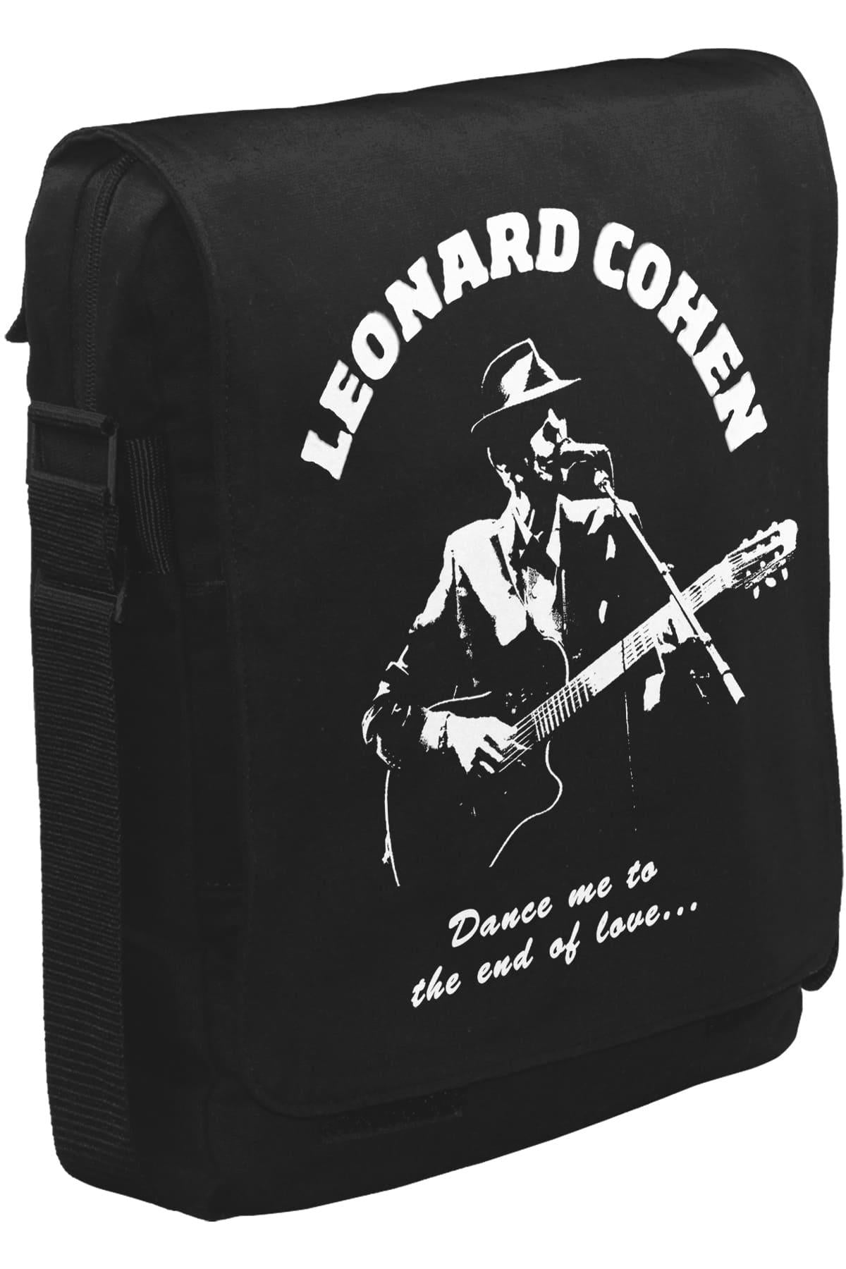 Leonard Cohen - End of.. Unisex Siyah Postacı Çanta