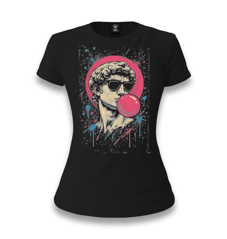 Leonardo Bubble Gum Siyah Bayan Tshirt