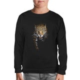 Leopard Black Kids Sweatshirt