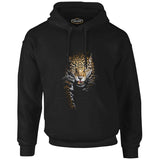 Leopard Black Men's Zipperless Hoodie