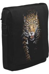 Leopar Unisex Siyah Postacı Çanta