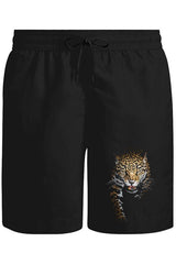 Leopar Unisex Siyah Şort