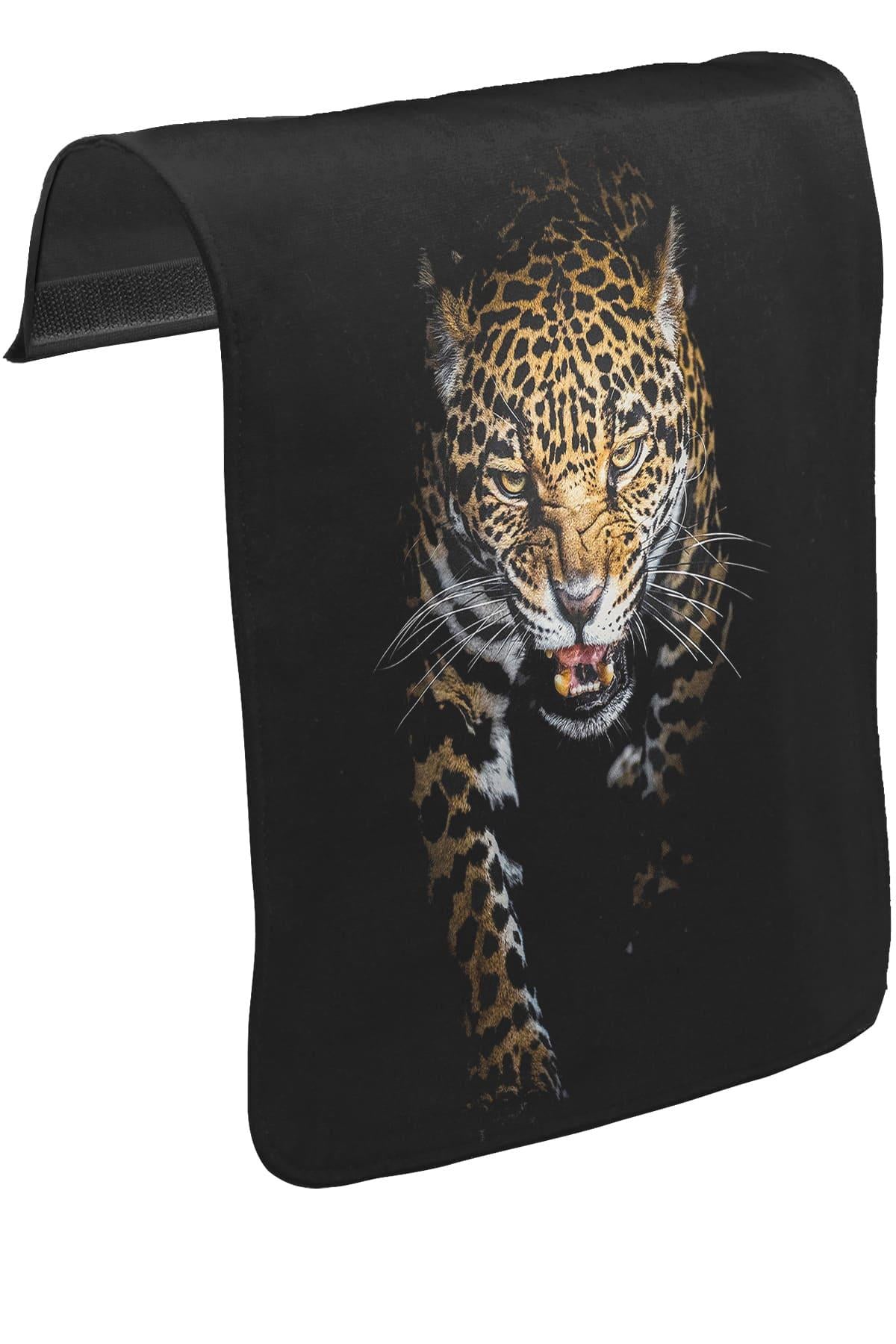 Leopar Unisex Siyah Tak-Çıkar Postacı Çanta Kapağı CK-1435