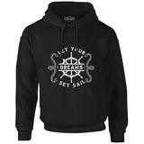 Let Your Dreams Sail Black Men's Zipperless Hoodie
