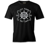 Let Your Dreams Sail Black Men's Tshirt