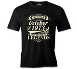 Life Begins in 1973 II Black Men's Tshirt