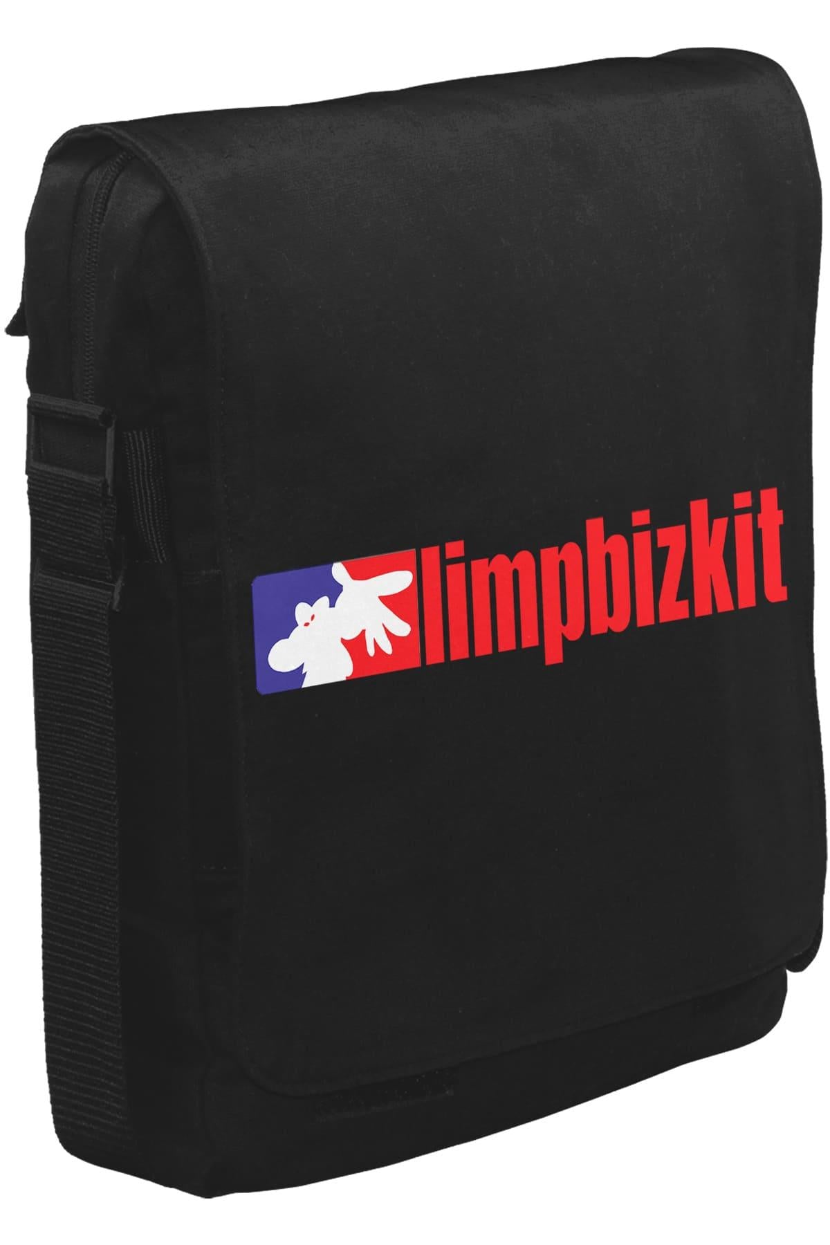 Limpbizkit - Logo Unisex Siyah Postacı Çanta