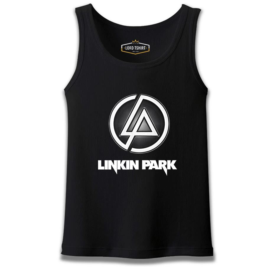 Linkin Park - Logo 3 Black Male Athlete