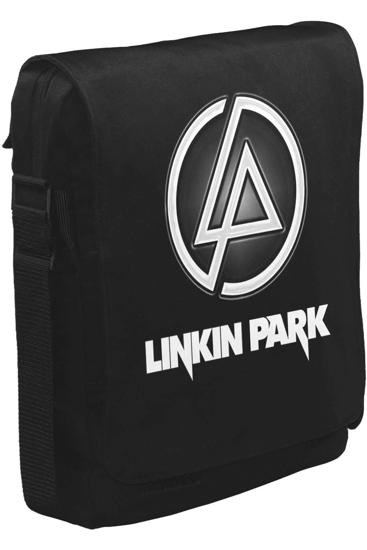Linkin Park - Logo III Unisex Siyah Postacı Çanta