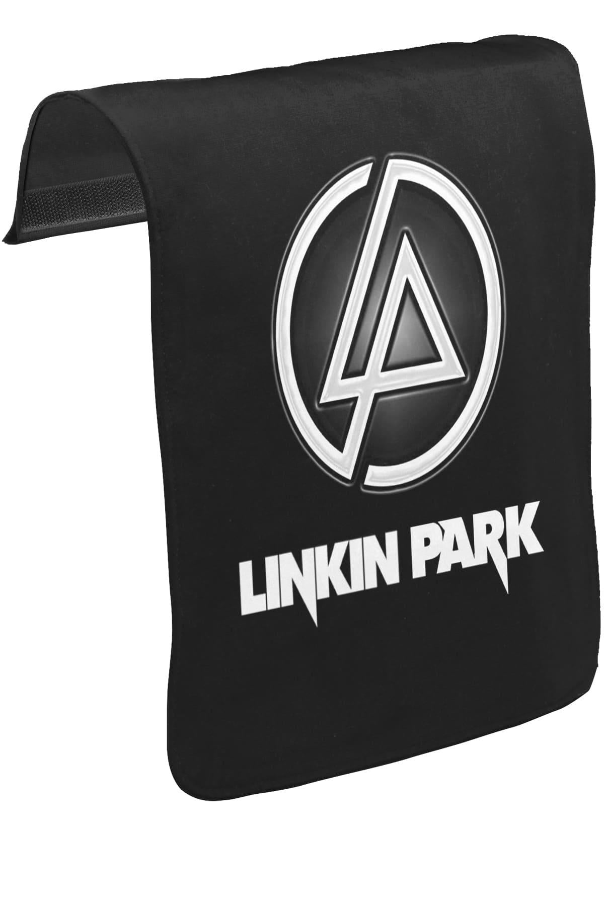 Linkin Park - Logo III Unisex Siyah Tak-Çıkar Postacı Çanta Kapağı CK-734