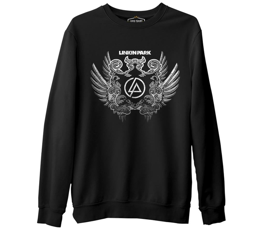 Linkin Park - Wings Black Men's Thick Sweatshirt