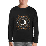 Live by the Sun Love by the Moon Black Kids Sweatshirt