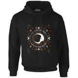 Live by the Sun Love by the Moon Black Men's Zipperless Hoodie