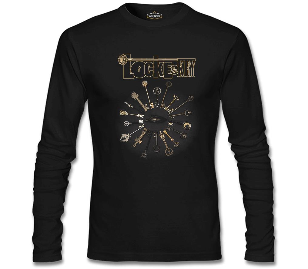 Locke and Key - All Keys Siyah Erkek Sweatshirt