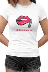 Looking Good Beyaz Kadın Tshirt