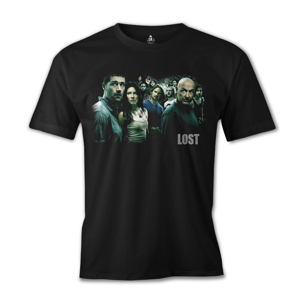 Lost Siyah Erkek Tshirt