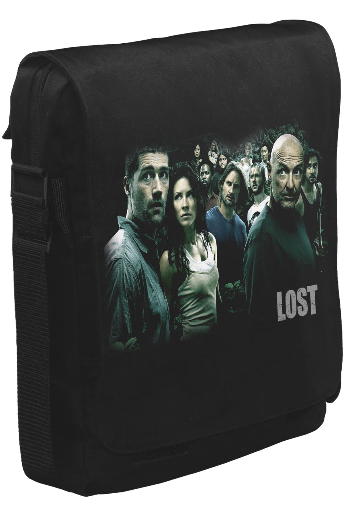 Lost Unisex Siyah Postacı Çanta