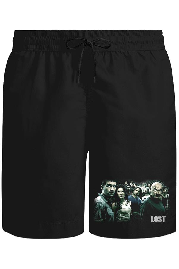 Lost Unisex Siyah Şort