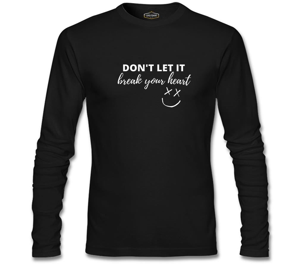 Louis Tomlinson - Break Your Heart Siyah Erkek Sweatshirt