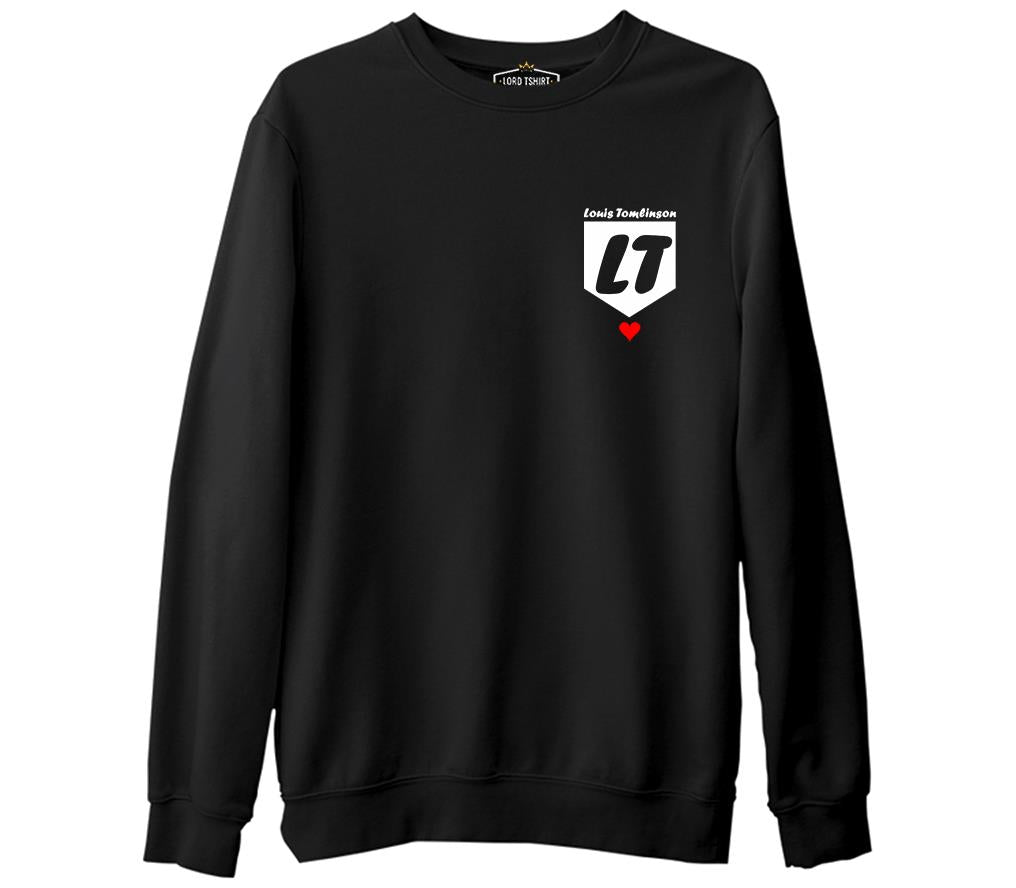 Louis Tomlinson - LT Black Men's Thick Sweatshirt