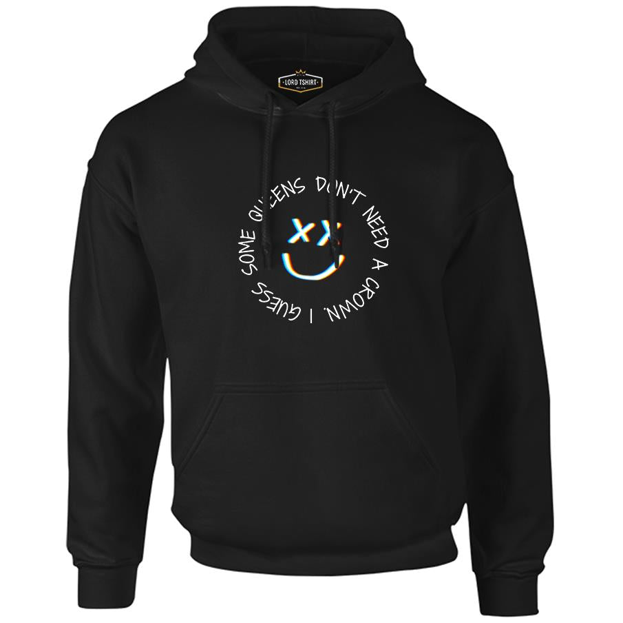 Louis Tomlinson - Queens don't Need Crown Black Men's Zipperless Hoodie