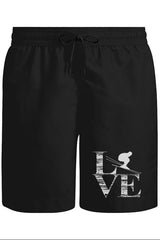 Love - Kayak Unisex Siyah Şort