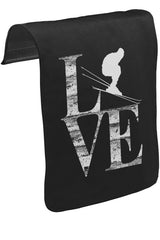 Love - Kayak Unisex Siyah Tak-Çıkar Postacı Çanta Kapağı CK-1090