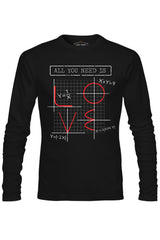 Love Math Siyah Erkek Sweatshirt