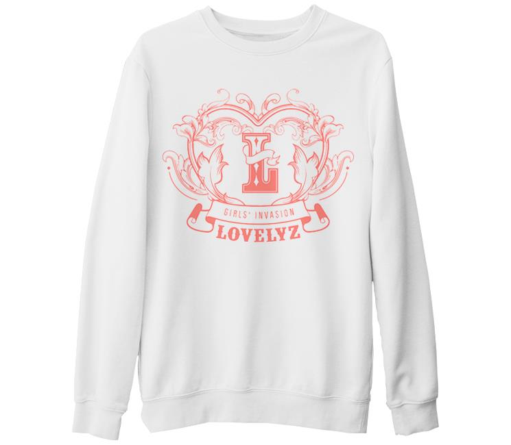 Lovelyz - Invasion Beyaz Kalın Sweatshirt