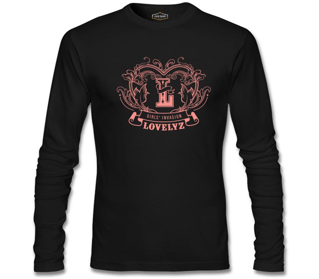 Lovelyz - Logo Siyah Erkek Sweatshirt