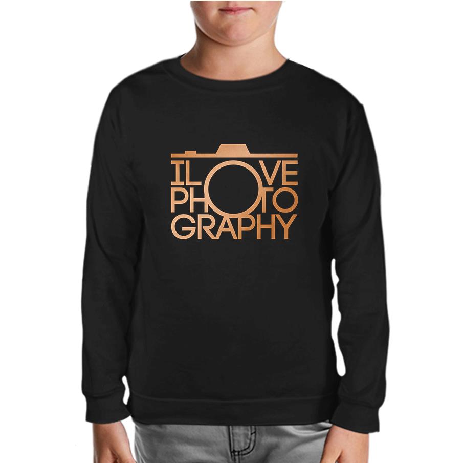 lOvePhOto Black Kids Sweatshirt