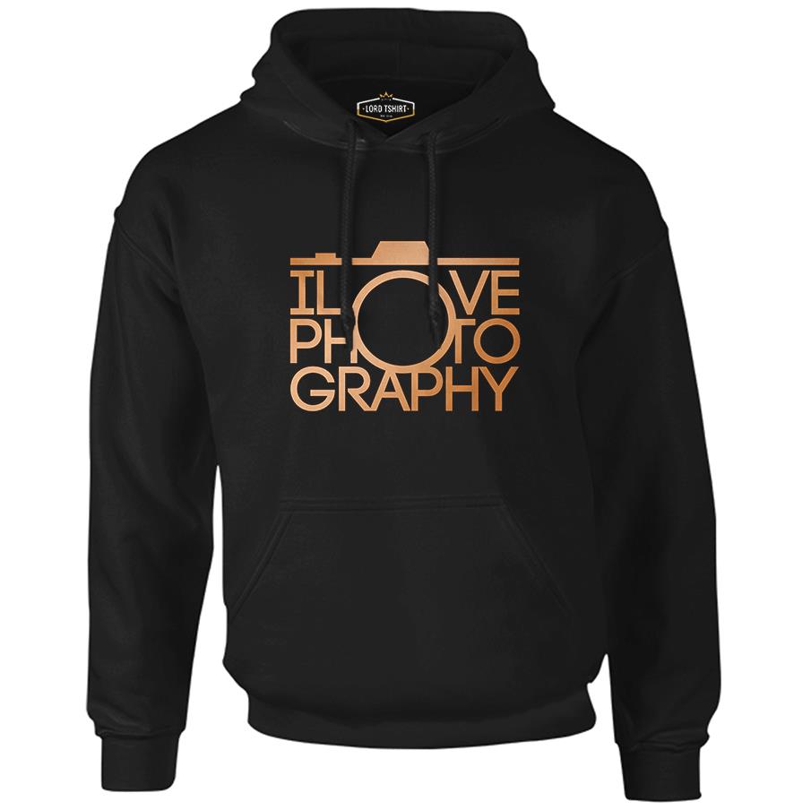 lOvePhOto Black Men's Zipperless Hoodie
