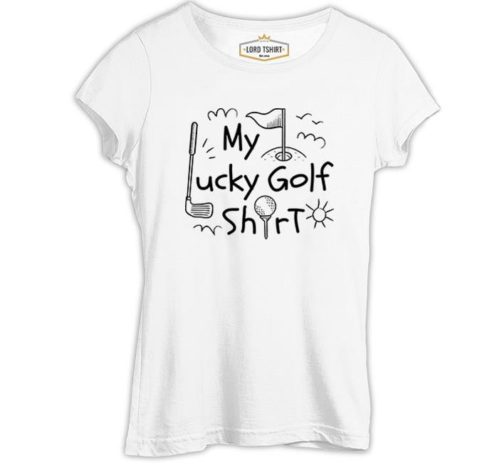 Lucky Golf Tshirt Beyaz Kadın Tshirt