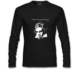 Ludwig van Beethoven Siyah Erkek Sweatshirt