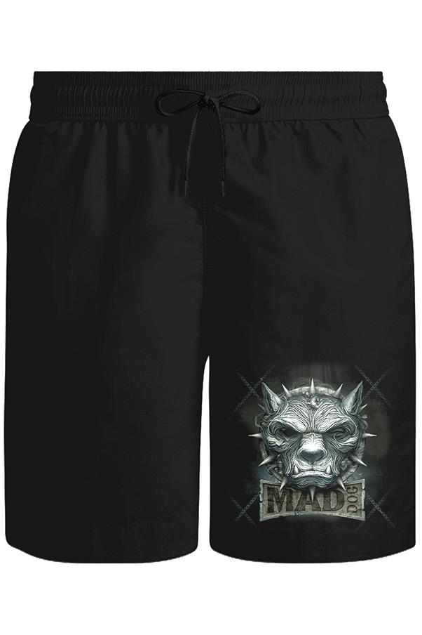 Maddog Unisex Siyah Şort