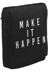 Make it Happen Unisex Siyah Postacı Çanta