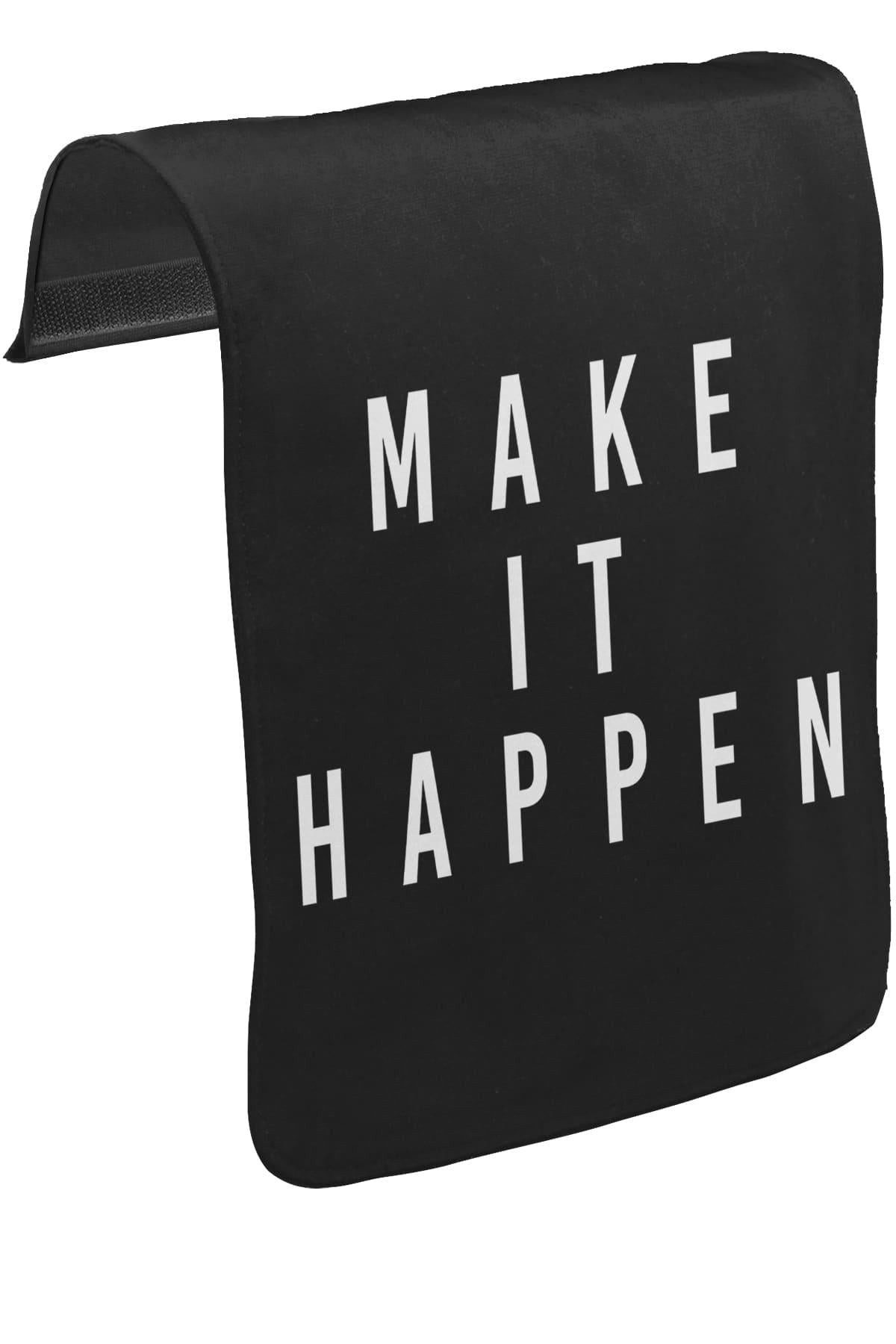 Make it Happen Unisex Siyah Tak-Çıkar Postacı Çanta Kapağı CK-1254