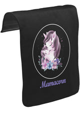 Mamacorn Çiçek Anneler Günü Siyah Tak-Çıkar Unisex Tshirt CK-1633