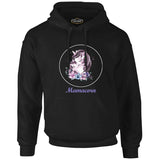 Mamacorn Flower Mother's Day Black Unisex Unzippered Hoodie